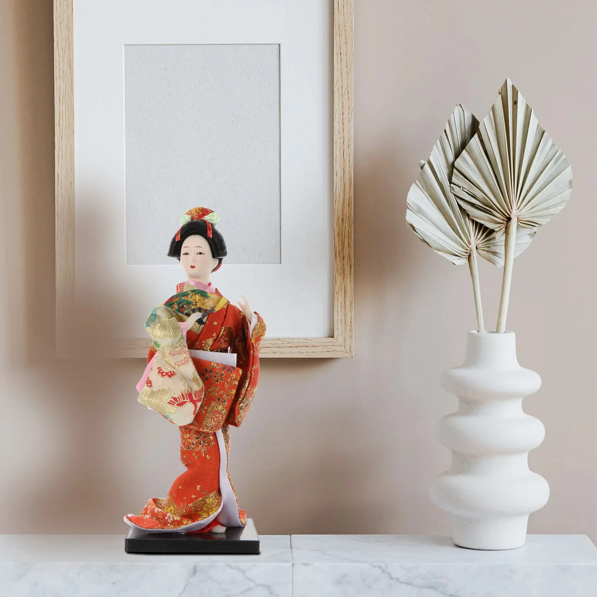 2 Pc Silk Kimono Doll L25830