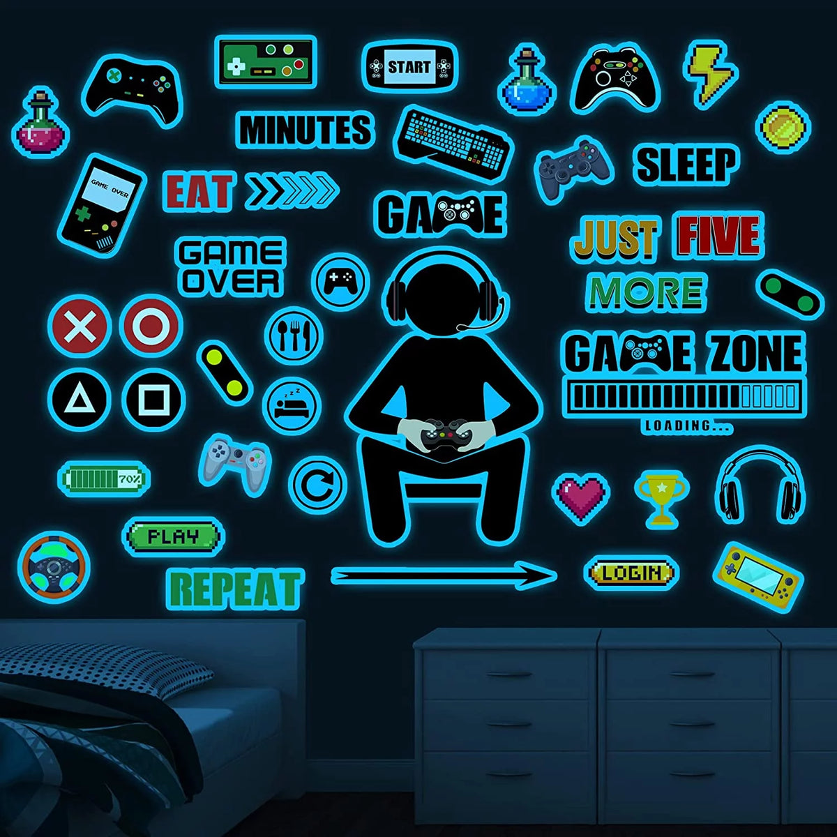 Glow in The Dark Wall Decals H8093