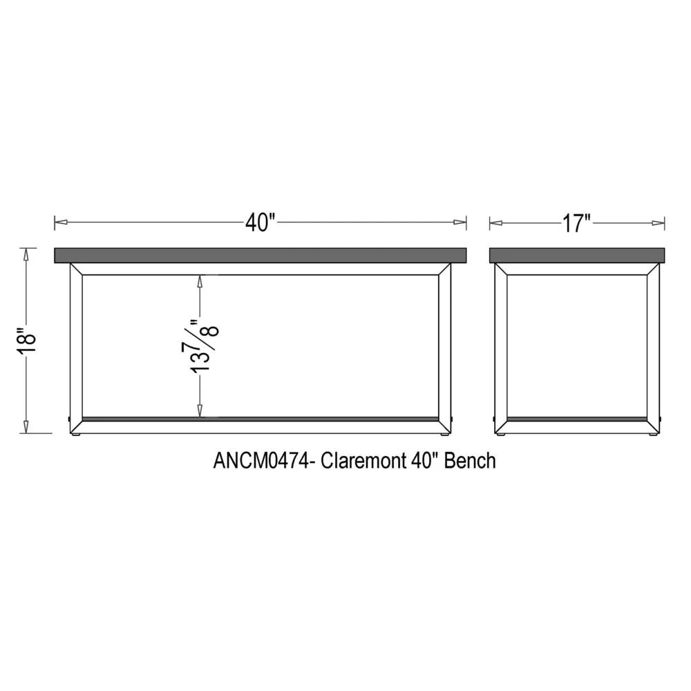 Rustic Wood Bench with Low Shelf O788036