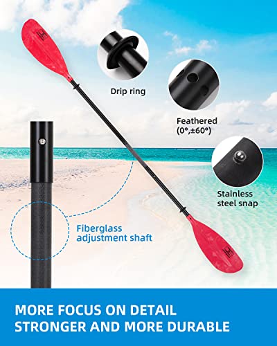 Adjustable Kayak Paddle with Paddle Leash H12019