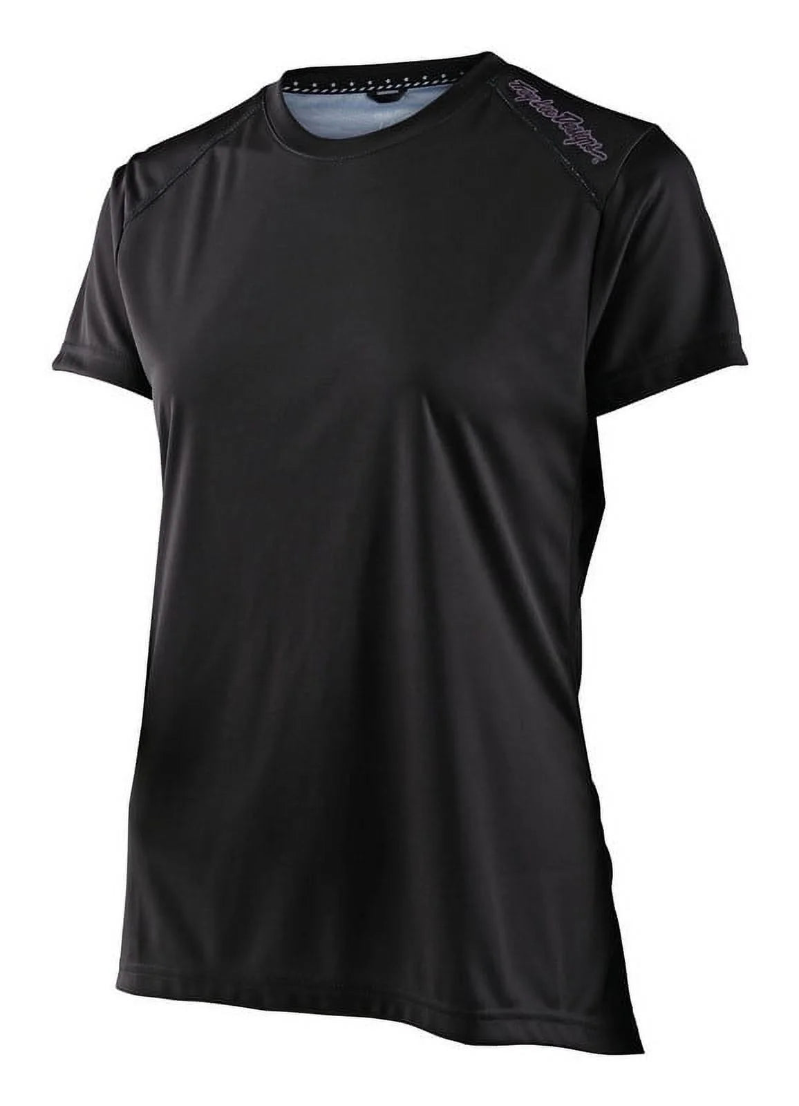 Womens SS MTB Mountain Bike Jersey Black/Lilac MD O5984