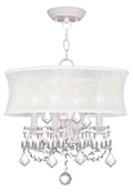 White 4 Light Convertible Chain Hang Ceiling Mount K7444