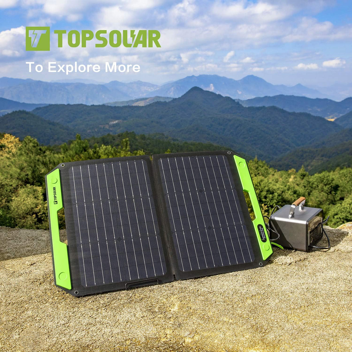 60W Foldable Portable Solar Panel Charger Kit with Dual USB Ports T964380