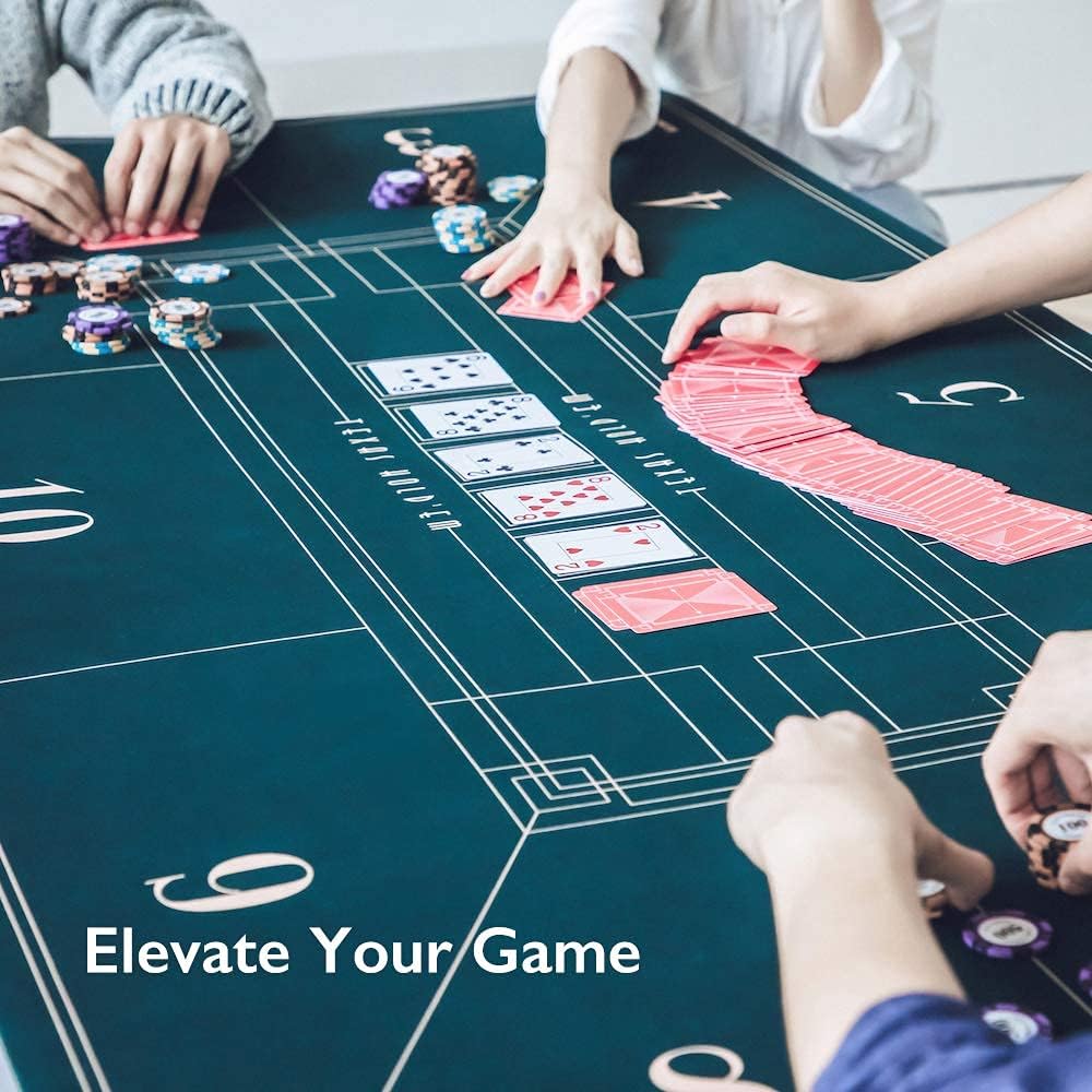 70 x 35 Inch Poker Mat with Carrying Tube N486