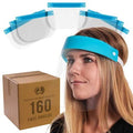 Face Shields Case of 40 Packs 160 Shields Q760