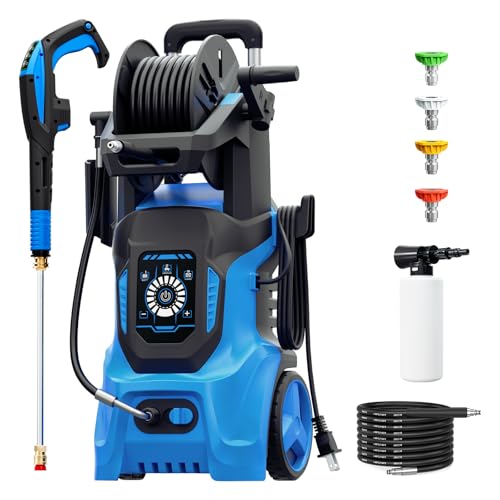 Electric Pressure Washer 4500 PSI 3.2 GPM with 4 Nozzles and 500ml Foam Cannon S38442
