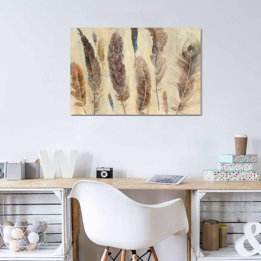 Feather Study Canvas Wall Decor Prints F13063