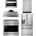 36 Gas Range, Range Hood, Refrigerator, Dishwasher and Microwave H6745