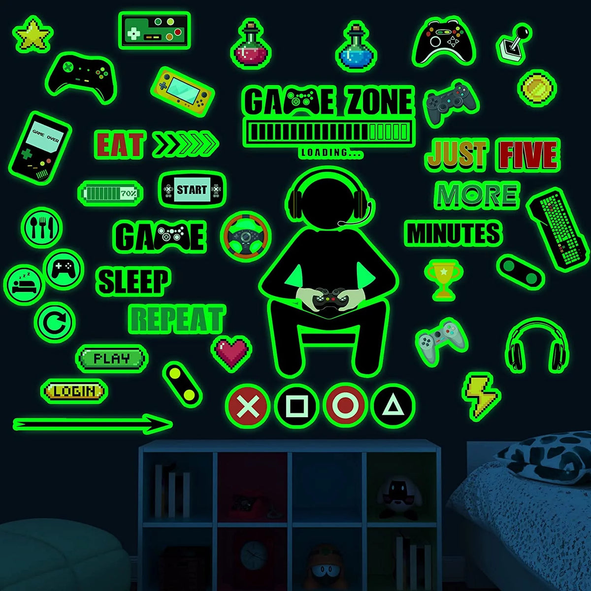 Glow in The Dark Wall Decals H8093