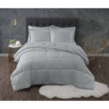 Grey 3 Piece Down Alternative Comforter Set B23822
