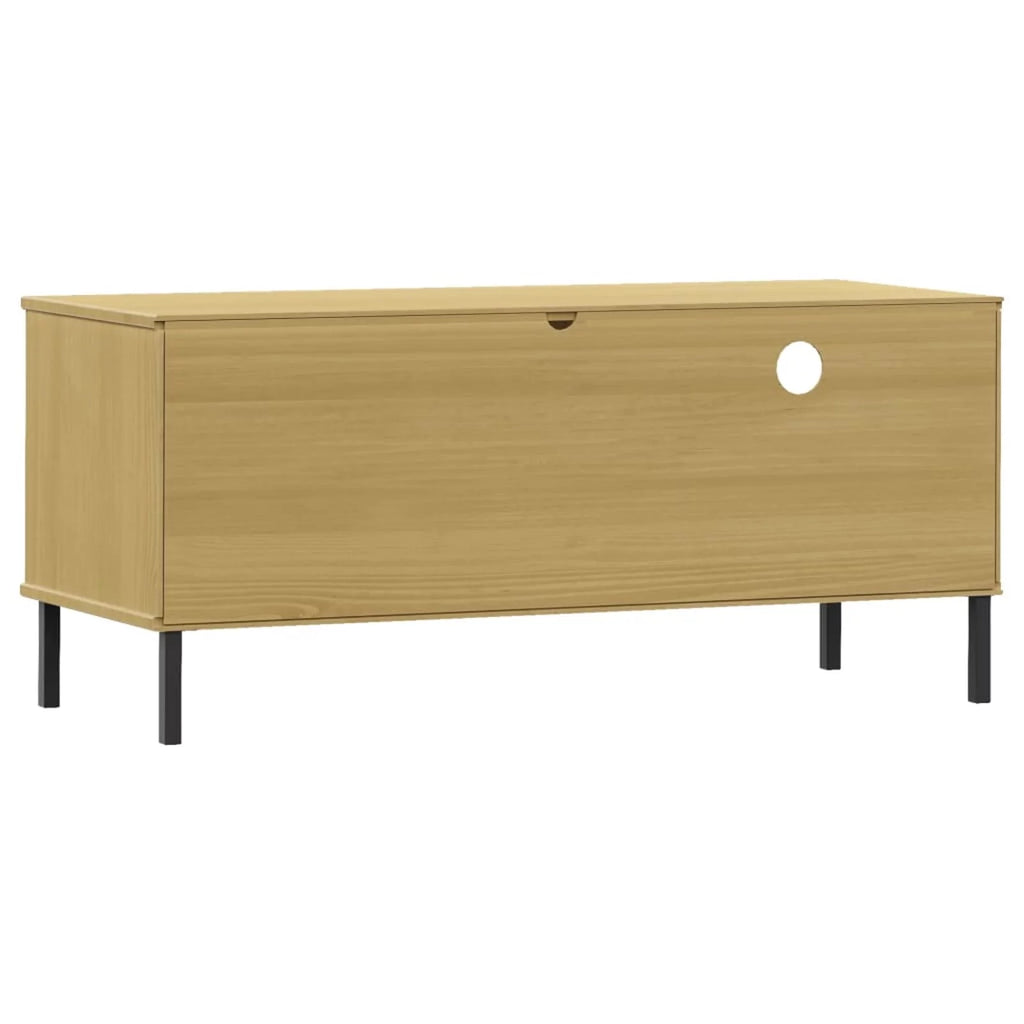 Pine Wood TV Cabinet with Storage Drawer, Door and Shelf B860