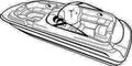 Styled-to-Fit Boat Cover for I/O Deck Boats W9485