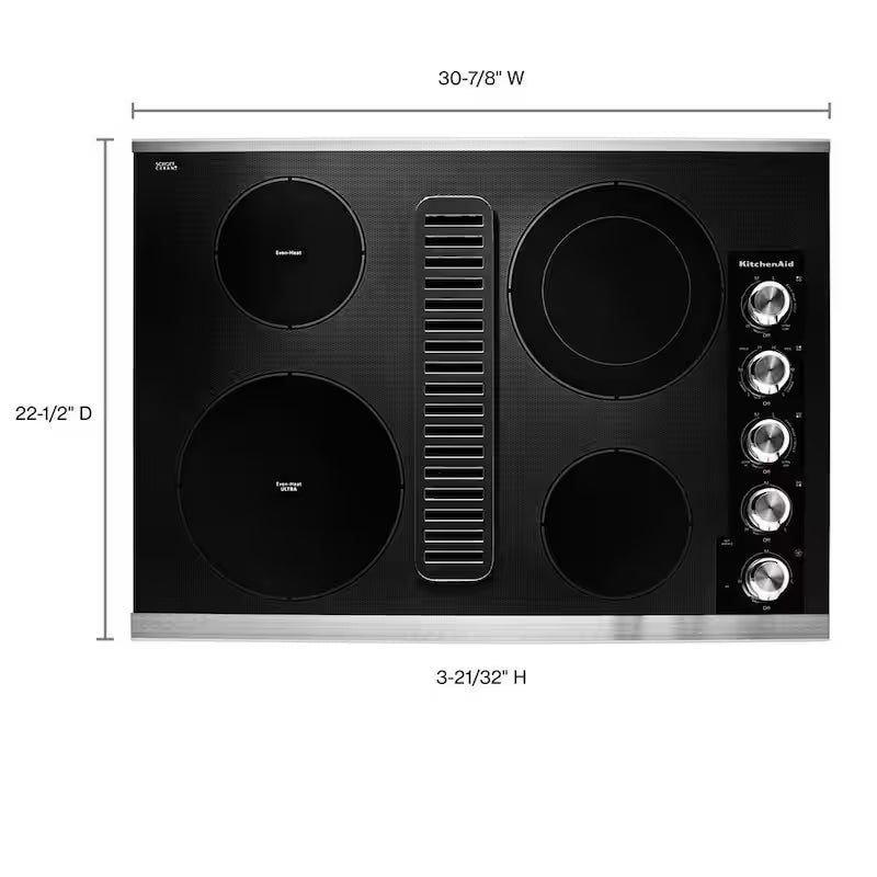 Electric Downdraft Cooktop with 4 Elements B192