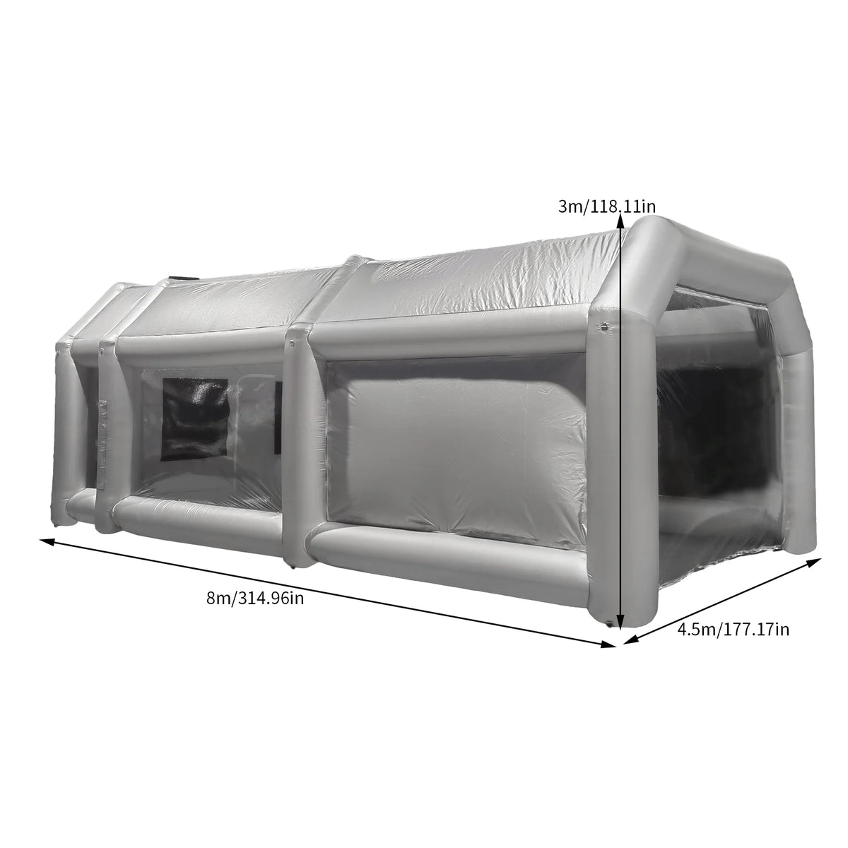 Inflatable Paint Booth 26x15x10 ft Portable Spray Booth with Air Filter System W365