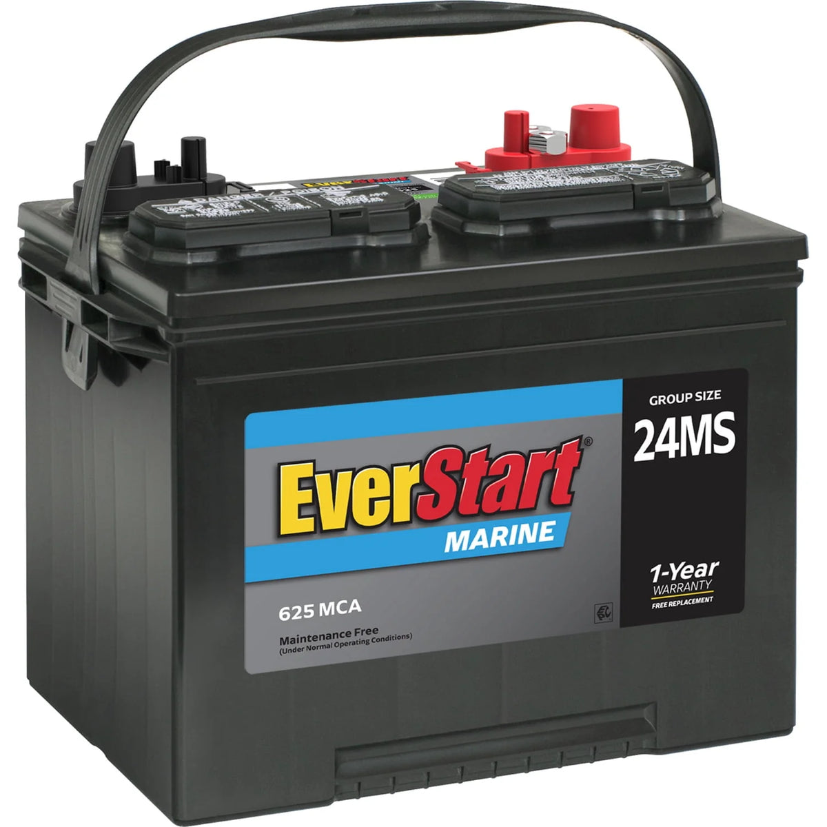 Lead Acid Marine Starting Battery Group Size 24MS 12 Volt 625 MCA A562211