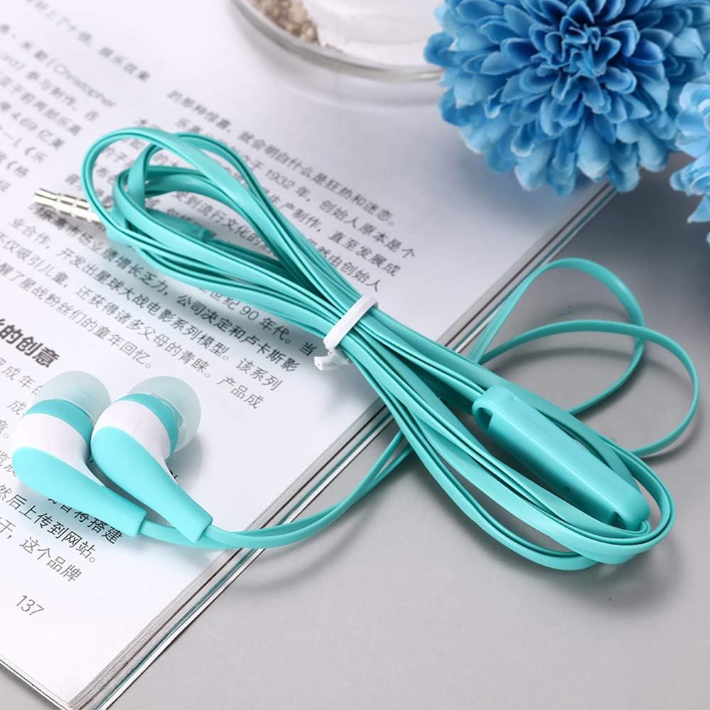 50 Pack Colourful Kids Earbuds with Microphone K884088