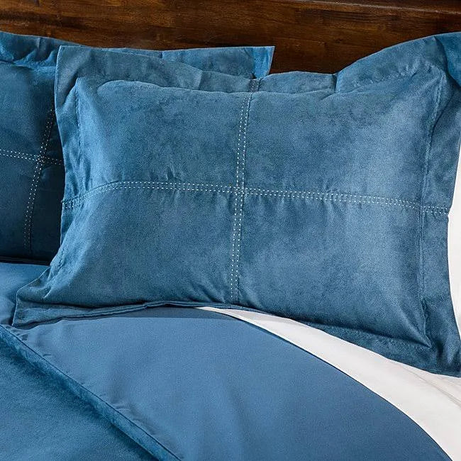 King Grey Oversized MicroSuede Duvet Cover Set G3502