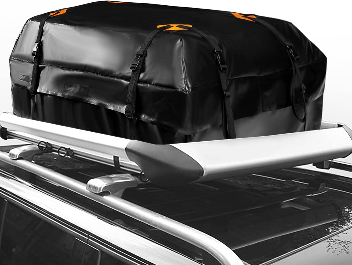 15 Cubic Feet Waterproof Car Roof Bag Cargo Carrier with Anti-Slip Mat U2065