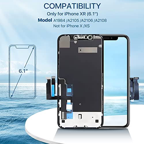 6.1'' LCD Display Screen Replacement with Frame Assembly M8191