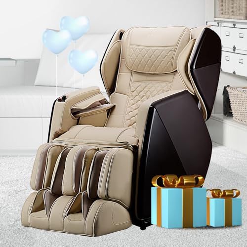 Brown Massage Chair with Zero Gravity Reclining Z2911