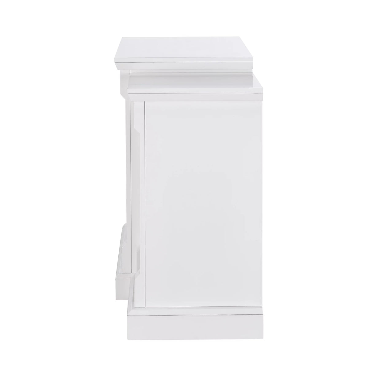 White Electric Fireplace with Bookcases C8345