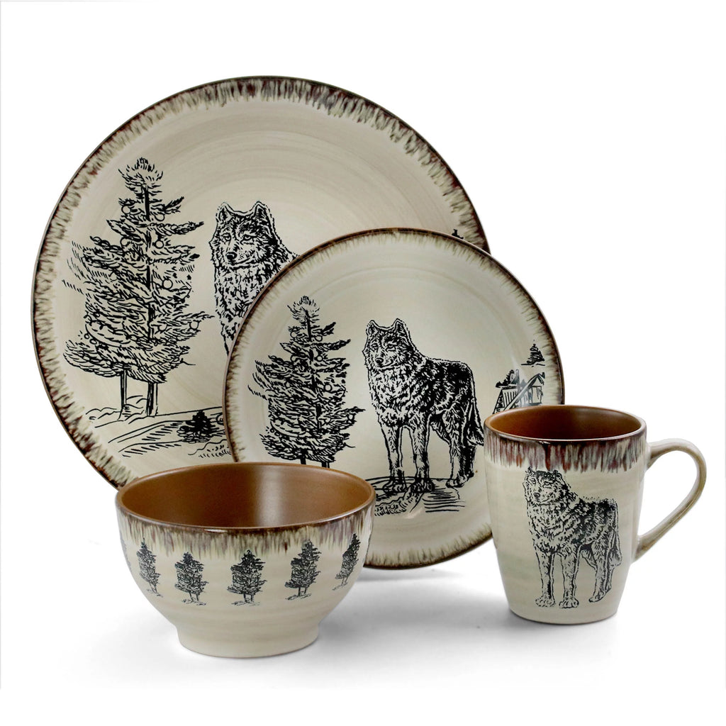 16 Piece Stoneware Dinnerware Set T892661