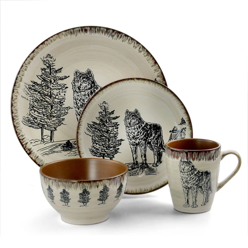 16 Piece Stoneware Dinnerware Set T892661