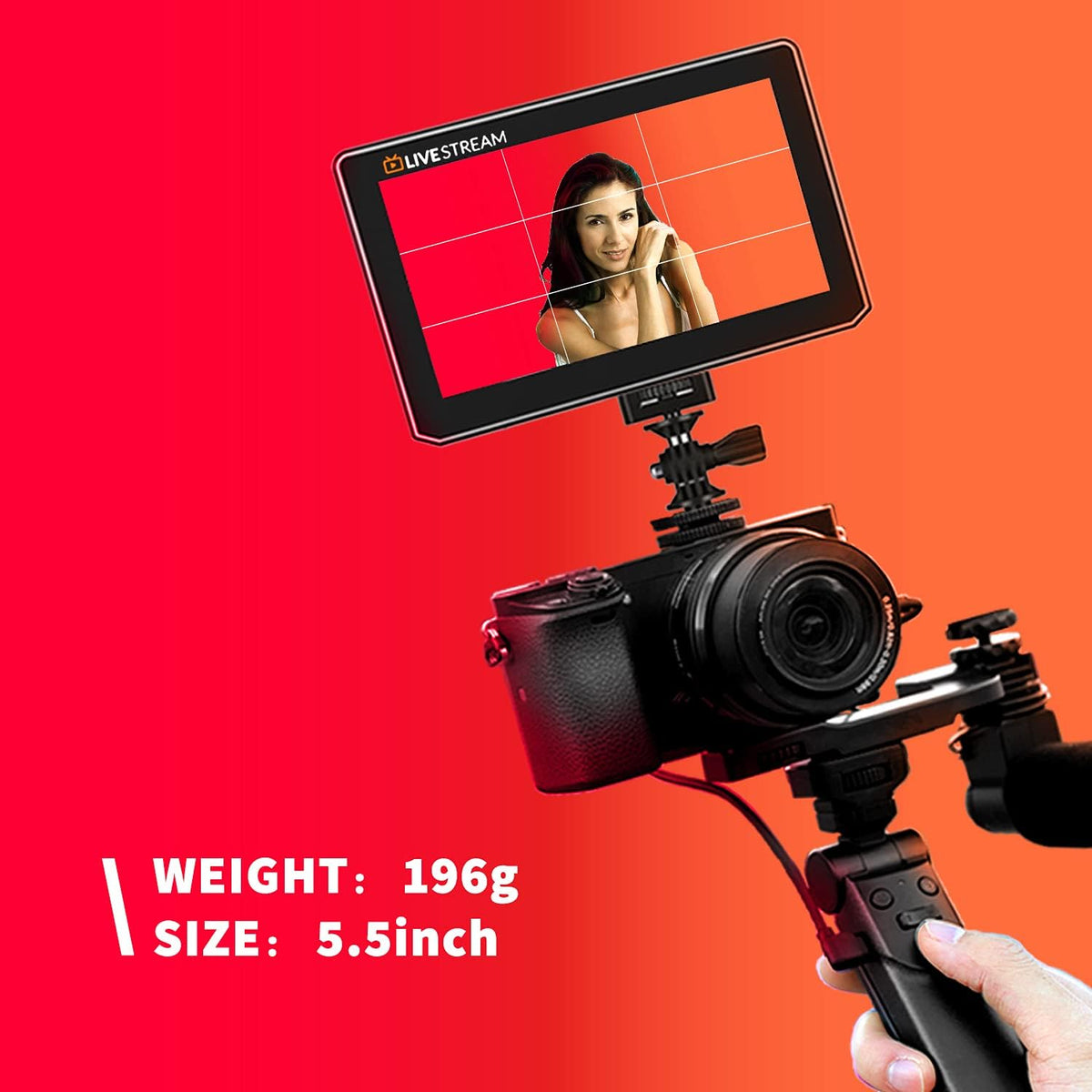 Black Mini 5 Inch 4k HDMI Camera Monitor P210