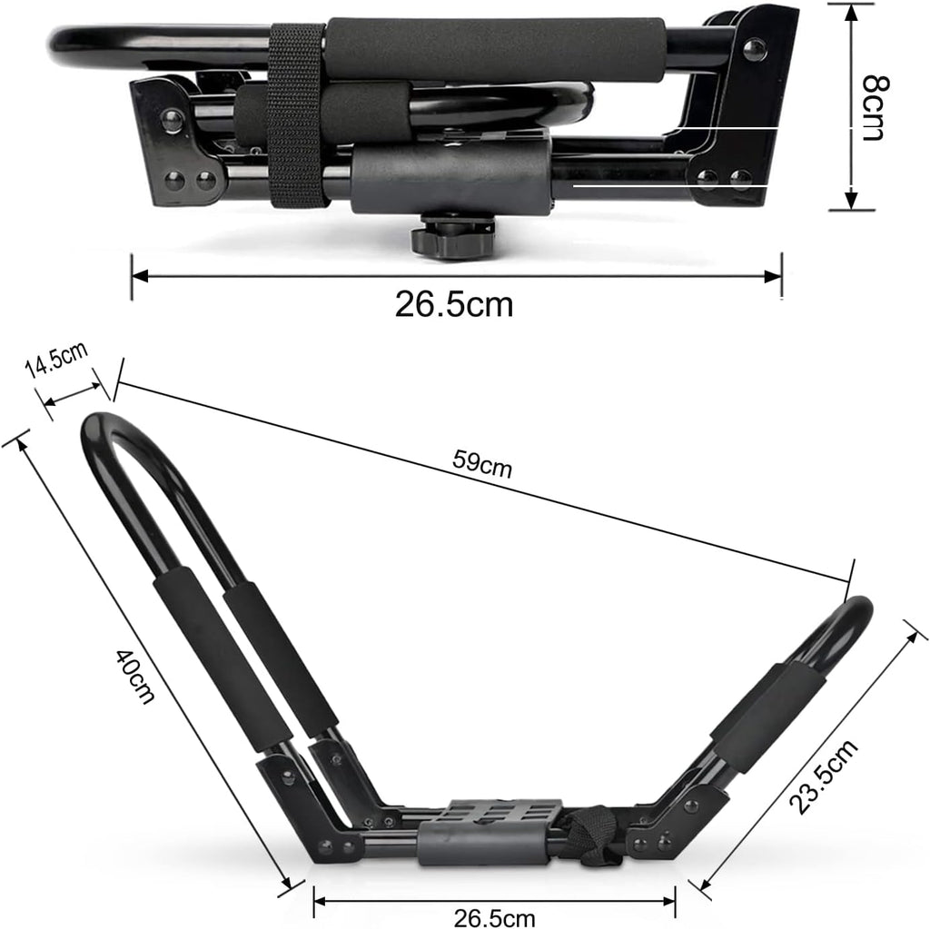 Kayak Roof Rack for 2 Kayaks, SUP, Snowboard, 2 Pairs T882