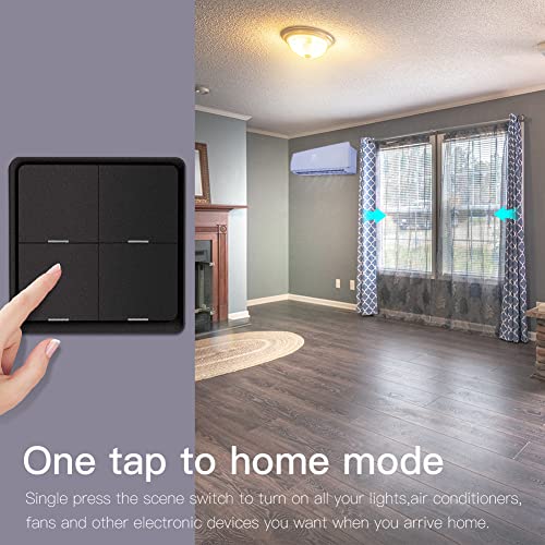 White ZigBee Wireless Smart Switch Wall Panel B97317