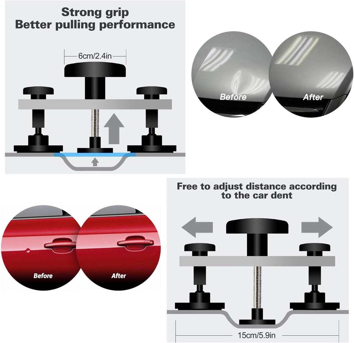 Paintless Dent Removal Tools Auto Dent Repair Kit O801