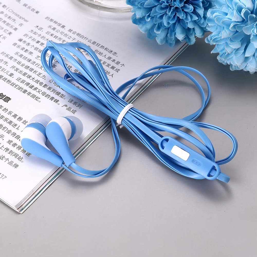 50 Pack Colourful Kids Earbuds with Microphone K884088