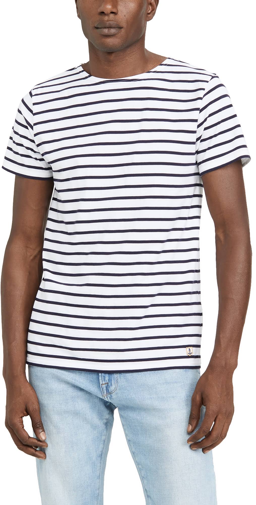 Navy White Mariniere Tee Z3731