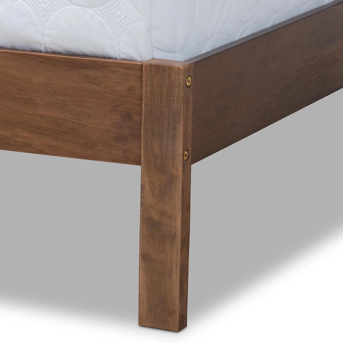Walnut Brown Wood Full Size Panel Bed V591