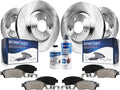 Front 316mm Rear 315mm Disc Rotors with Ceramic Brake Pads 10pc Kit U583