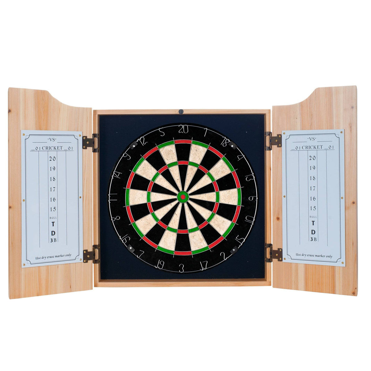 Dart Cabinet Set with Darts and Board F4140