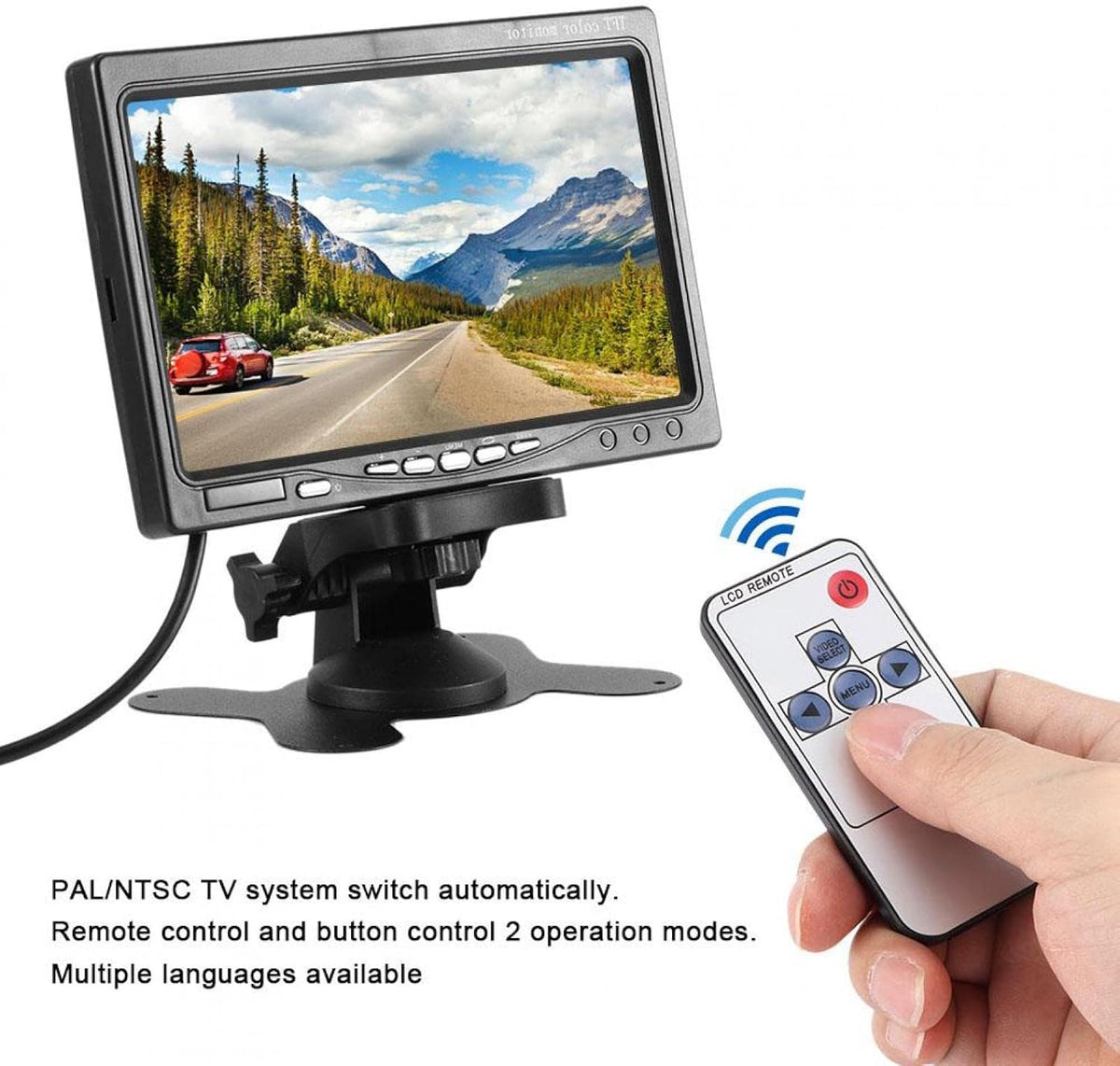 Pack of 2 ABS 7in Car Monitor Reverse Rearview Display I51727