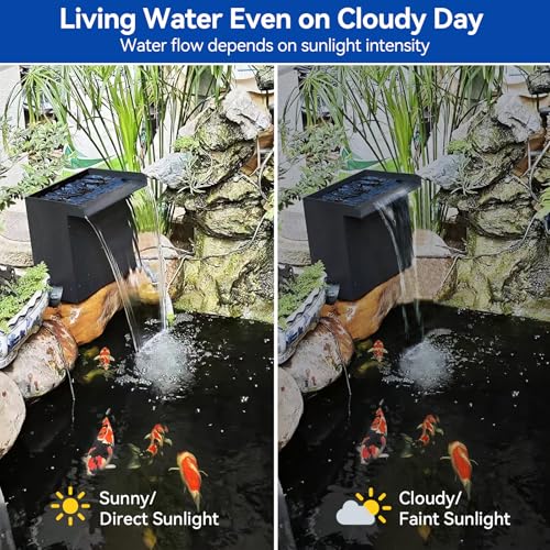 24 Inch Stainless Steel Pond Waterfall Spillway with 1200GPH Pump S430877