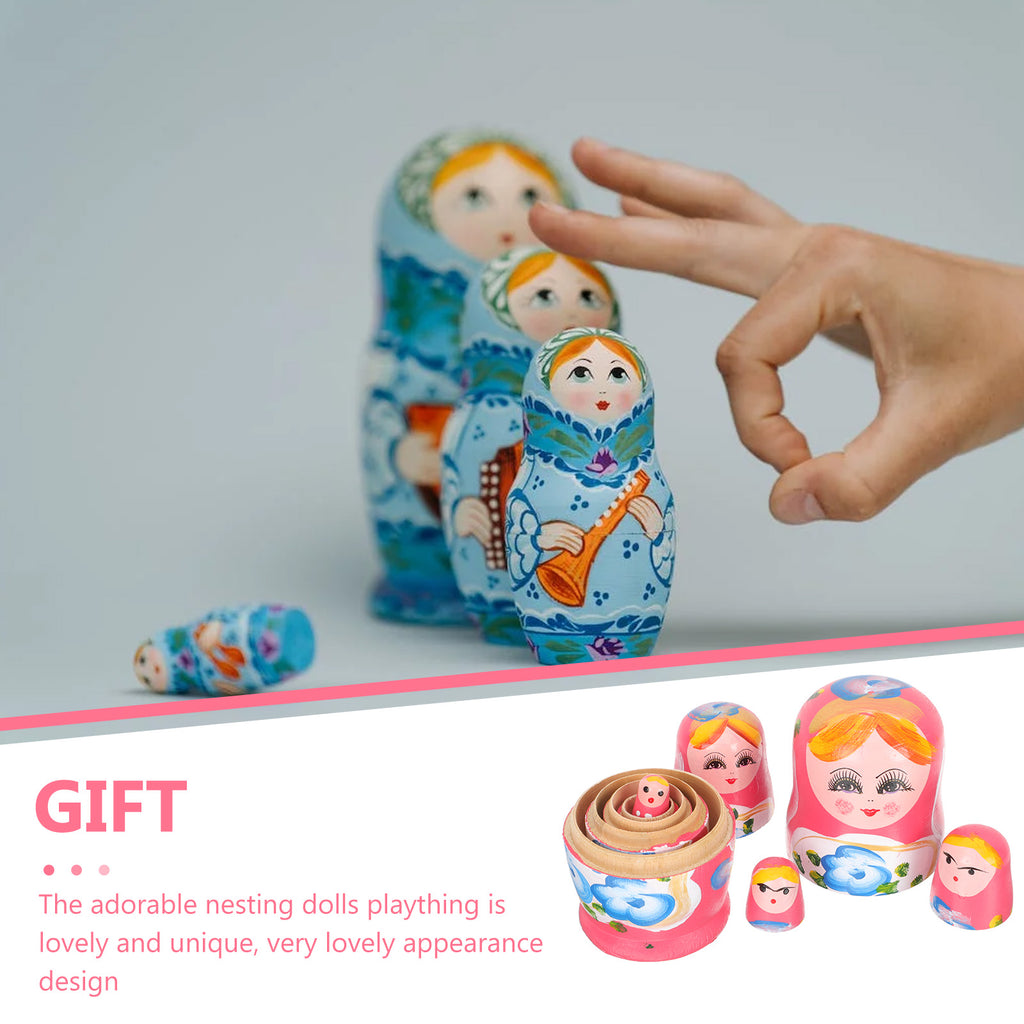 Pink Stackable Matryoshka Dolls T493059