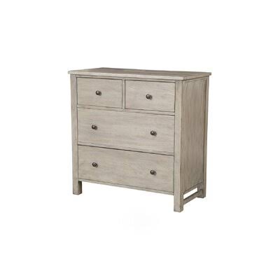 4 Drawer Accent Chest Natural Gray J949