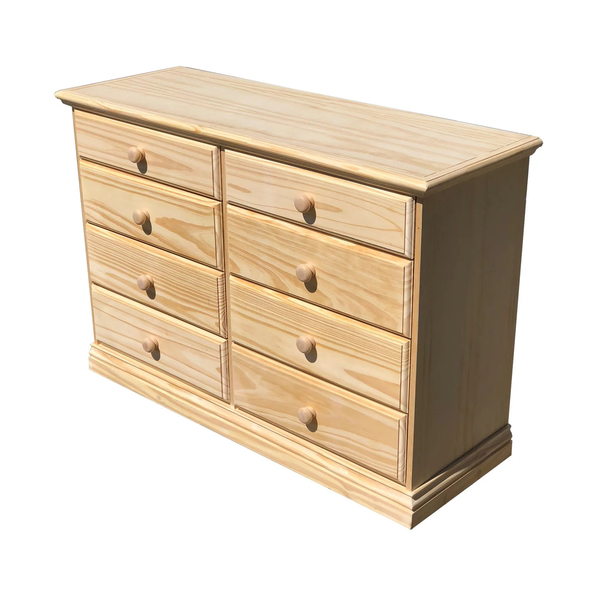 Wide Solid Pine Wooden Dresser J634