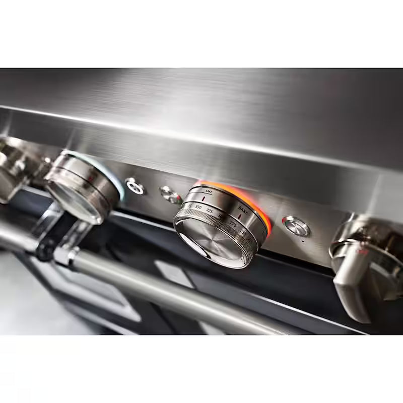 Imperial Black Double Oven Dual Fuel Range with Griddle K136594