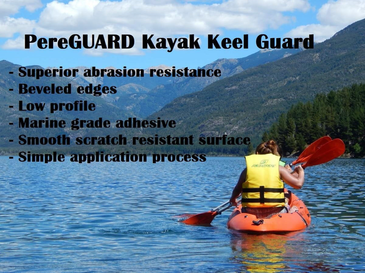 White 4" Kayak Canoe Keel Guard J4067