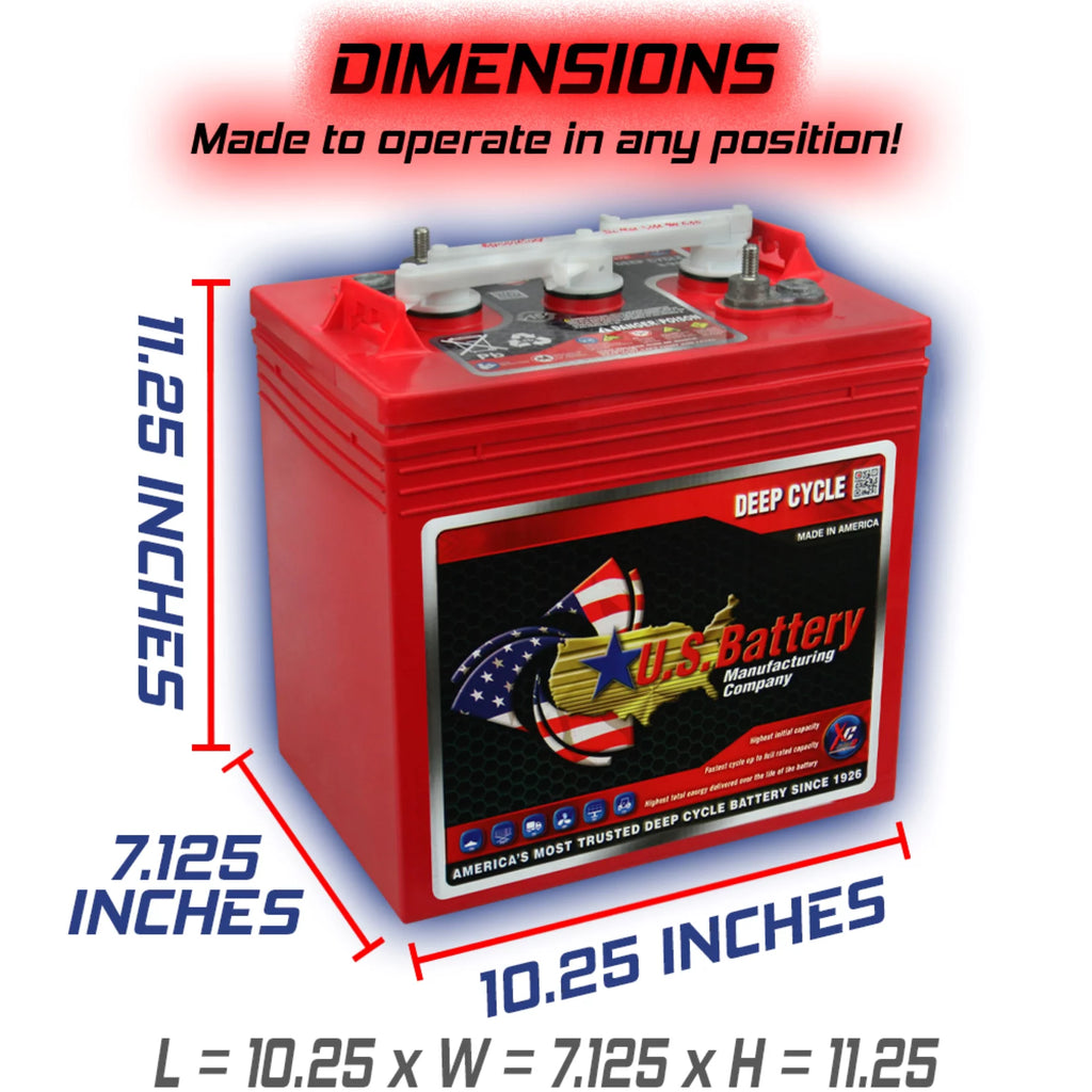 6V Deep Cycle Batteries - 4 Pack L850073