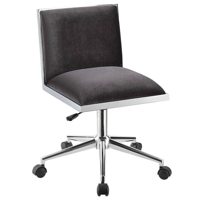 Gray Ergonomic Armless Office Chair V716167
