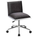 Gray Ergonomic Armless Office Chair V716167