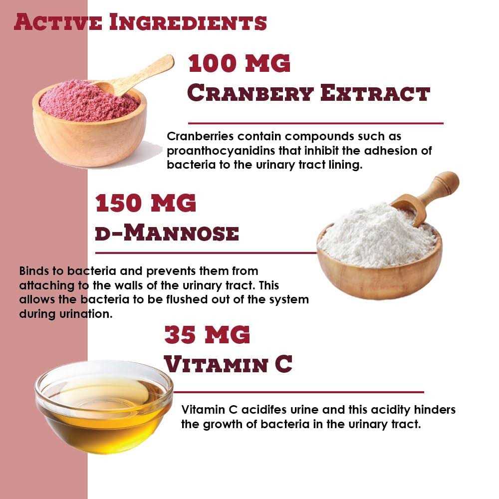 Cranberry D-Mannose Urinary Tract Support Y50938