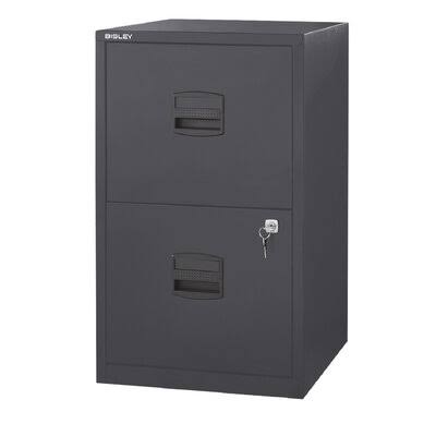 Charcoal 2-Drawer Vertical Filing Cabinet L9249