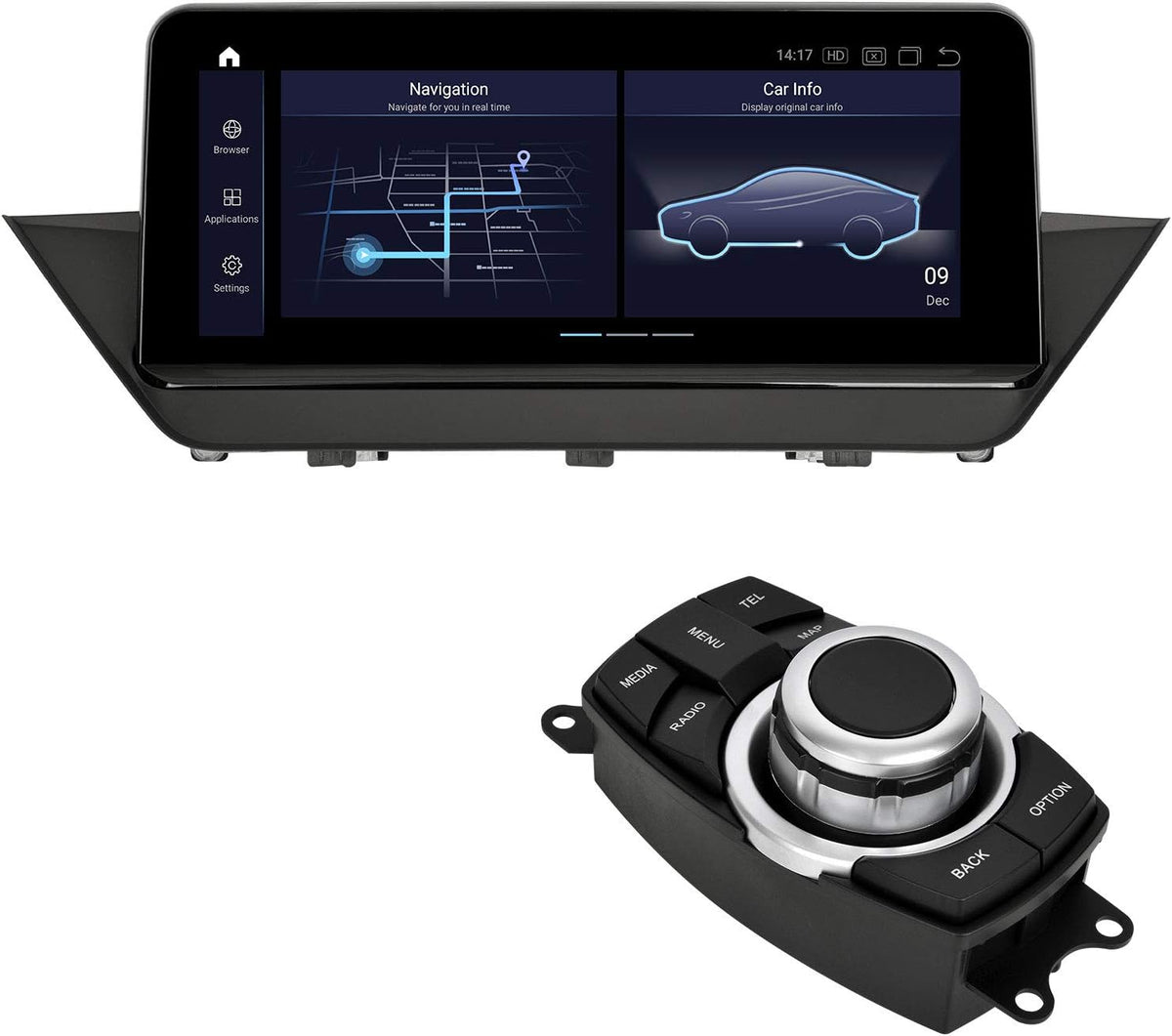 10.25 inch IPS Touch Screen CarPlay Android auto for BMW X1 E84 H13064