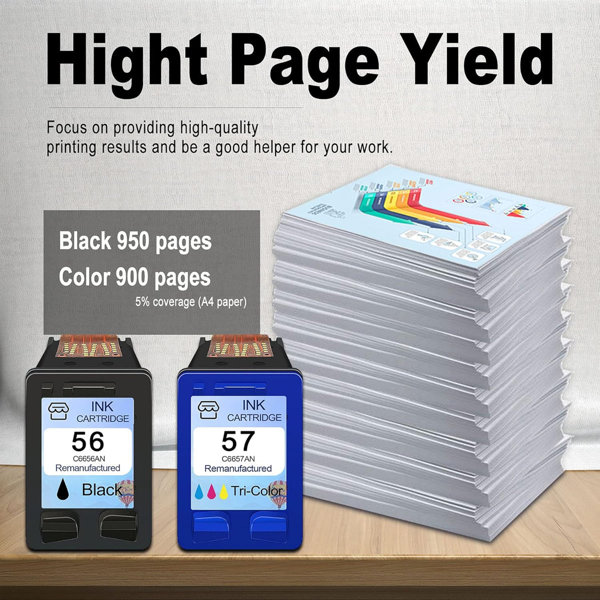 Remanufactured Ink Cartridge Replacement 5-Pack Z1005